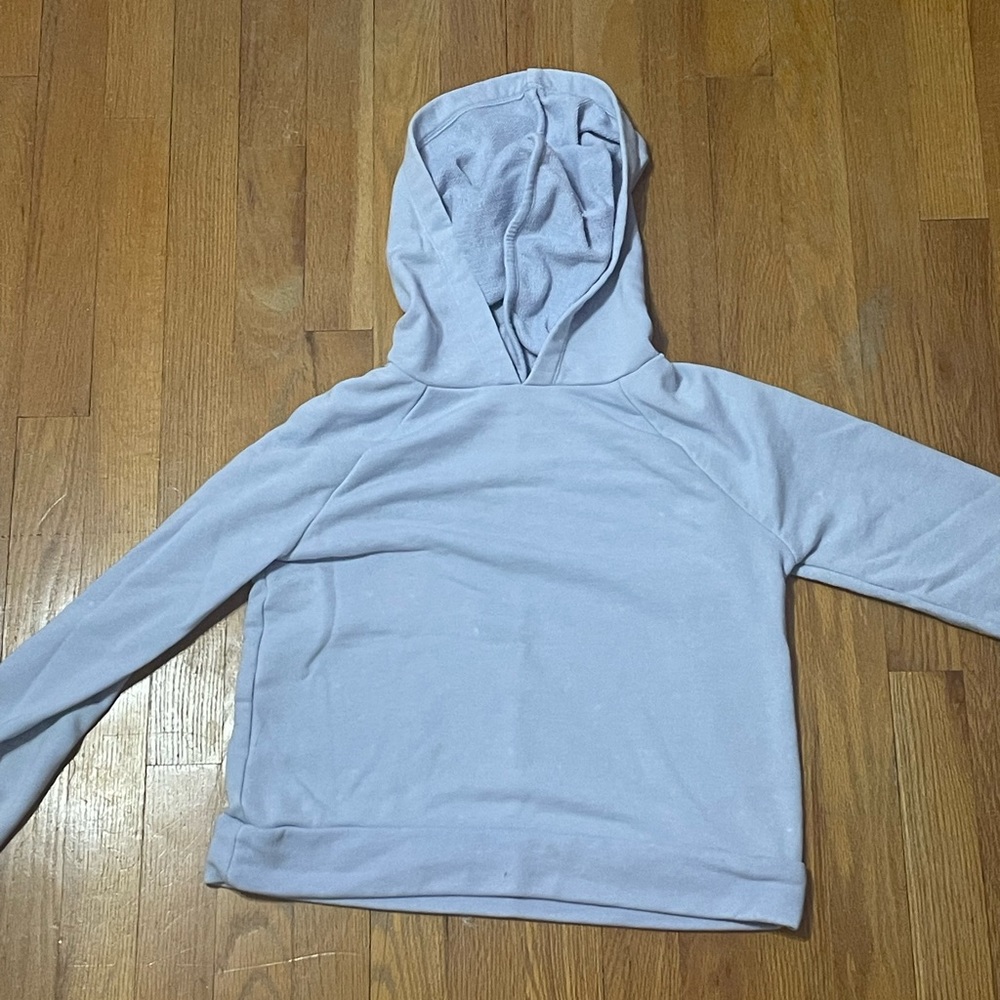 light purple sweatshirt